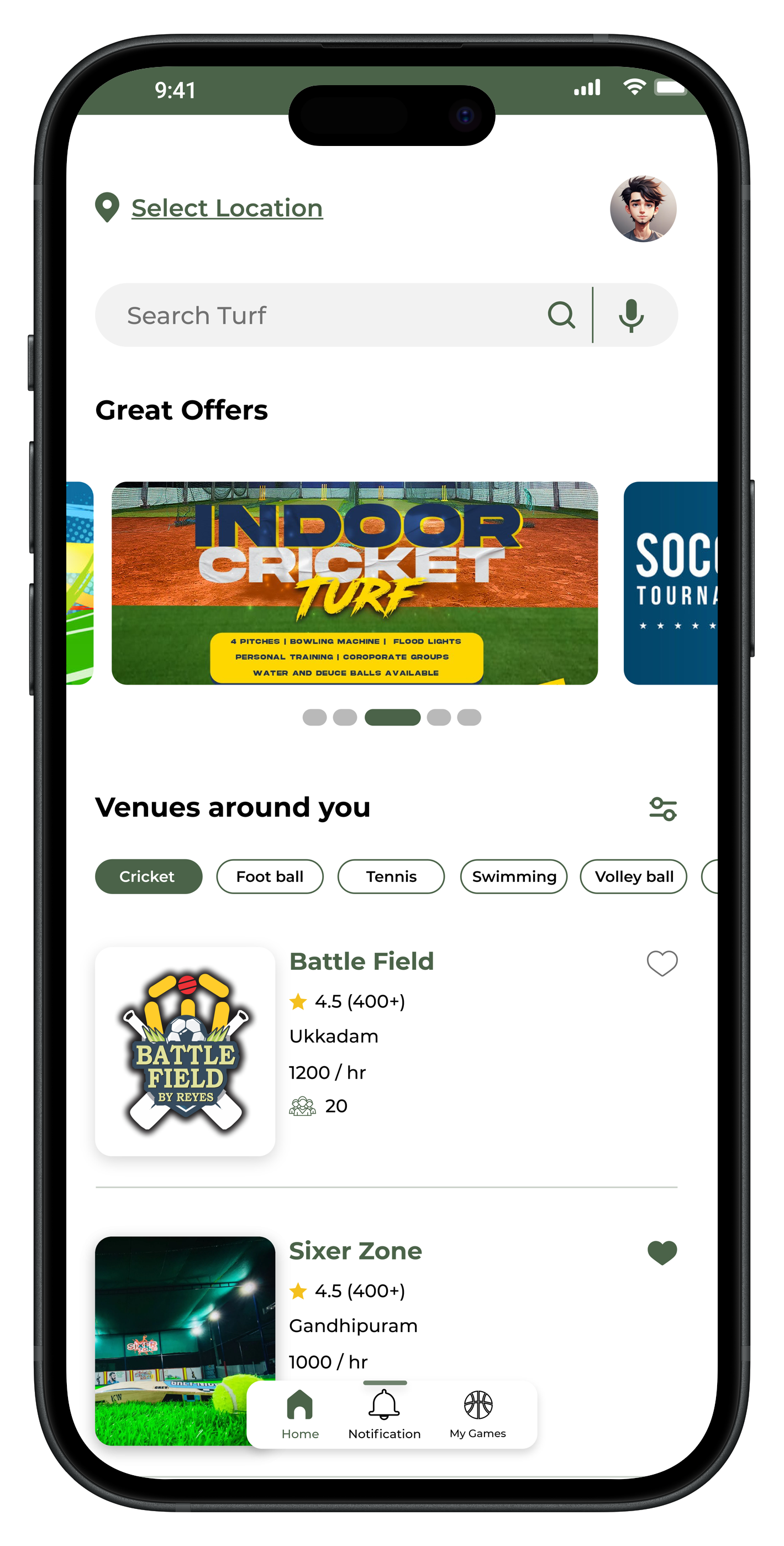 Turf Booking App